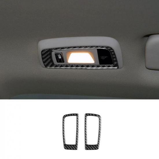 

2Pcs Carbon Fiber Rear Reading Light Cover Trim Fit for Porsche Panamera 2010-16