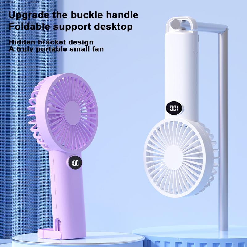 Xiaomi Portable Handheld Small Fan LCD Display with 6-Speed Wind Power Handheld/Vertical Multi-Purpose Small Fan