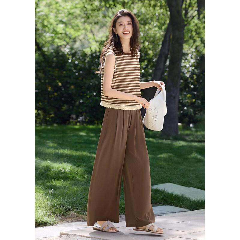XWI Women s Hollow Crochet Tassel Vest & Pants Set XL