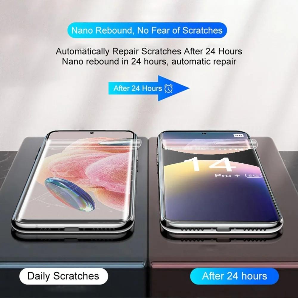 2 Stück Für Xiaomi Redmi Note 14 13 12 11 10 9 8 Pro Plus 15C 14C 13C A5 A3 12s 11s 10s 9s 12C 10C 9A Vollabdeckung HD Klar Weiche Hydrogel-Folie Displayschutz