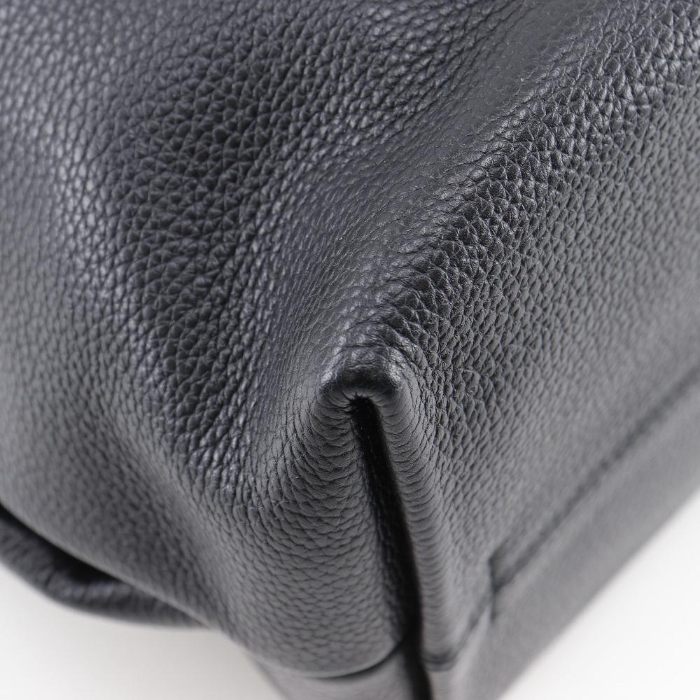 LOEWE Small Dunas Tote Bag 386.79.H43 Anagram Hobo Bag black Calfskin Women Used