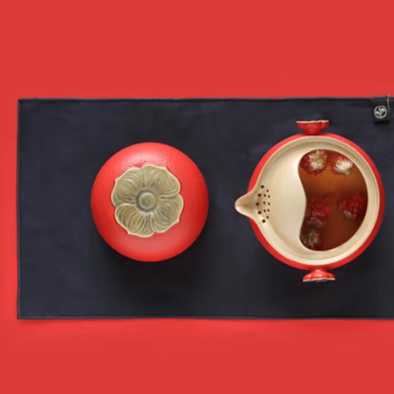 

Wanqiantang Auspicious Ceramic Portable Tea Set