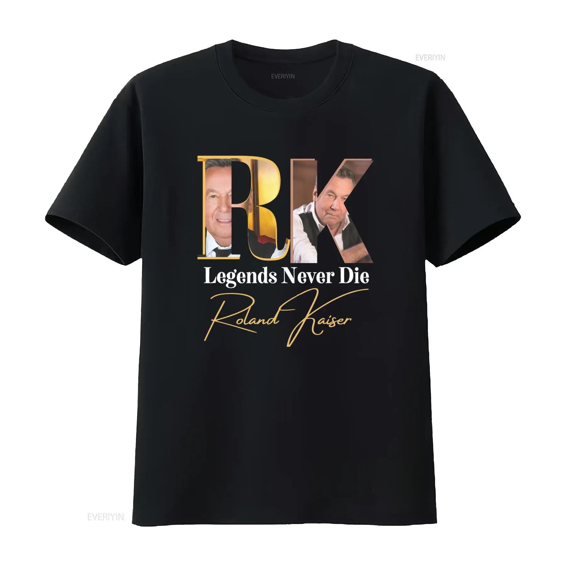 

Roland Kaiser Konzert T shirt Legends Never Die Design Fanartikel vintage Washed Breathable Comfortable Unisex Slightly - Men... L
