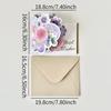 Creative Watercolor Flowers 3D Pop-up Card with Envelope - Perfect for Valentine's Day, Birthday, or Special Blessings