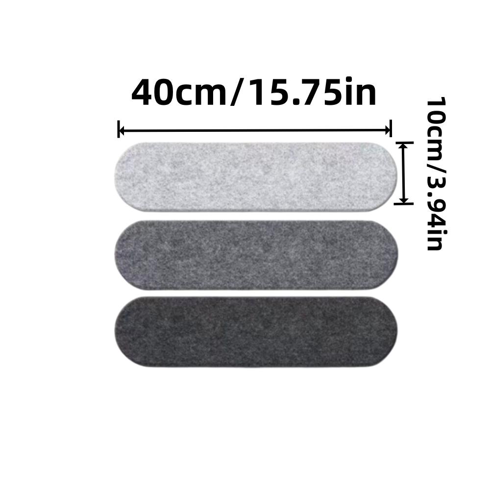 3pcs/4pcs 40X10cm Felt Message Boards Wall-Mounted Memo Strips Felt Wall stickerIns-Style Photo Wall Felt Board