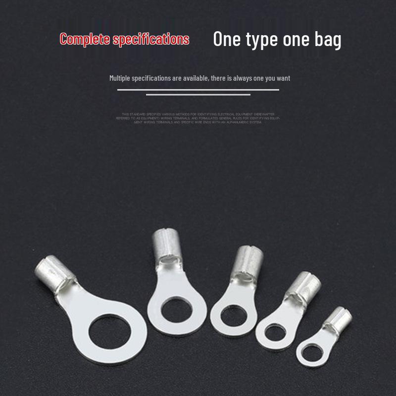 National Standard Purple Copper O-Type Solder Terminals (RNB1.25/2/3.5/5.5/8/14-3/4/5)