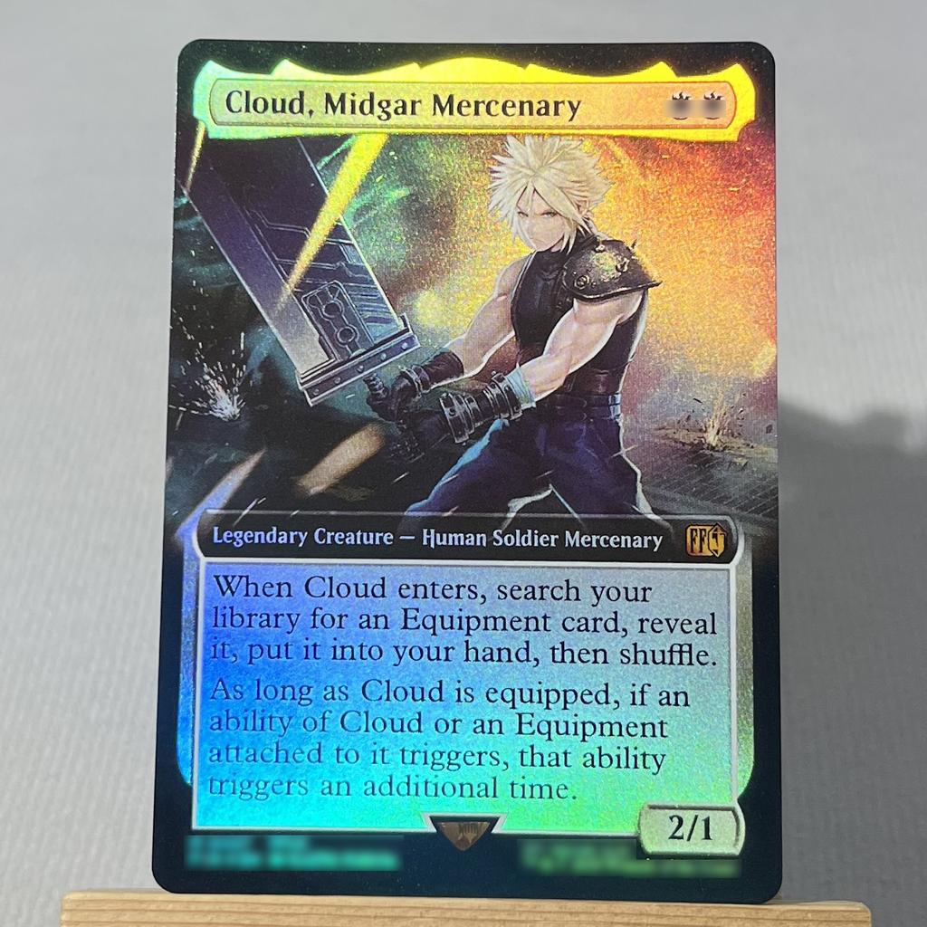 FIN FIC FOIL4-001 Karta proxy TCG magiczne karty Chmura, Najemnik z Midgaru Przywołaj Bahamuta Vivi Ornitier Błyskawica, Armia Jednego zbierz