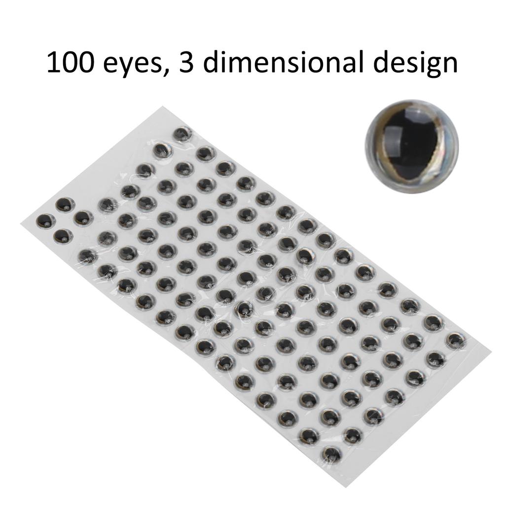Fishing Lure Eye Epoxy Drop Plastic 3D Rlistic Fishing Eyes for Making Fishing Bait