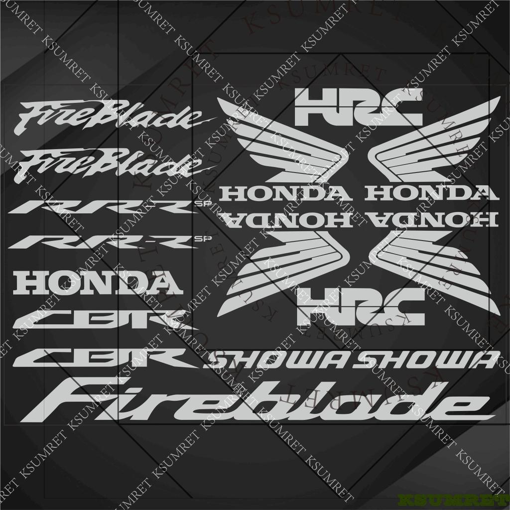 WRS2 For Honda Fireblade Motorcycle Stickers CBR1000RR CBR900RR RR-R SP HRC Racing Logo Decal Waterproof