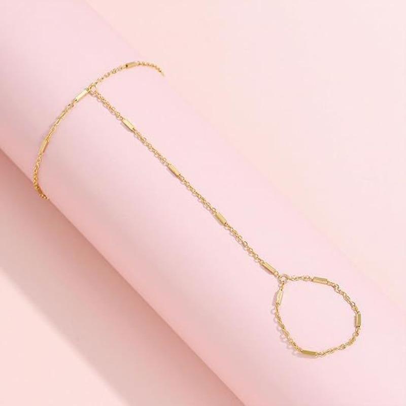 Fashionable Niche-style Women's Golden Finger Chain