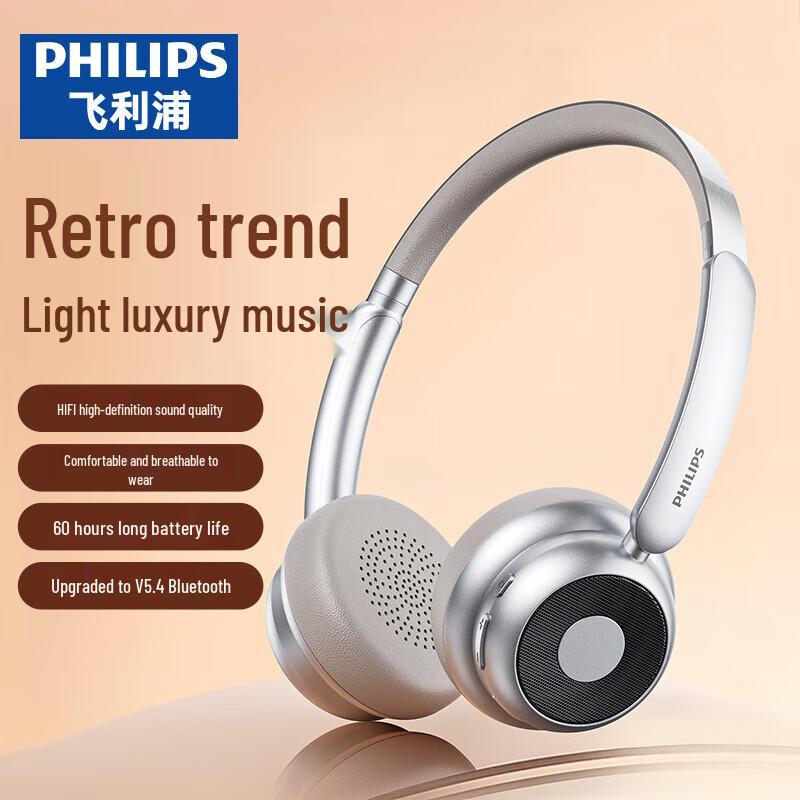 Philips TAH1129 Retro Wireless On-Ear Headphones