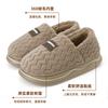 Warm edge cotton slippers autumn and winter home indoor velvet warm thick bottom non-slip couple bag and cotton shoes