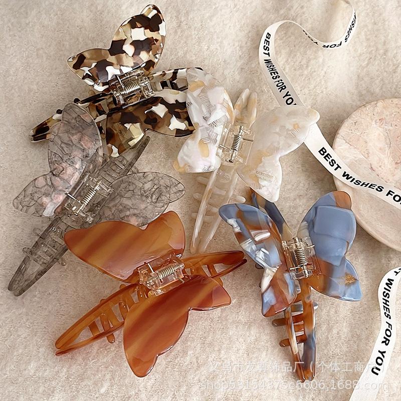 Sanfter Azetat-Haarspangen-Klip für Damen Hochwertiger Look Haiklammer für elegantes Haar-AccessoireSanft und Anmutig