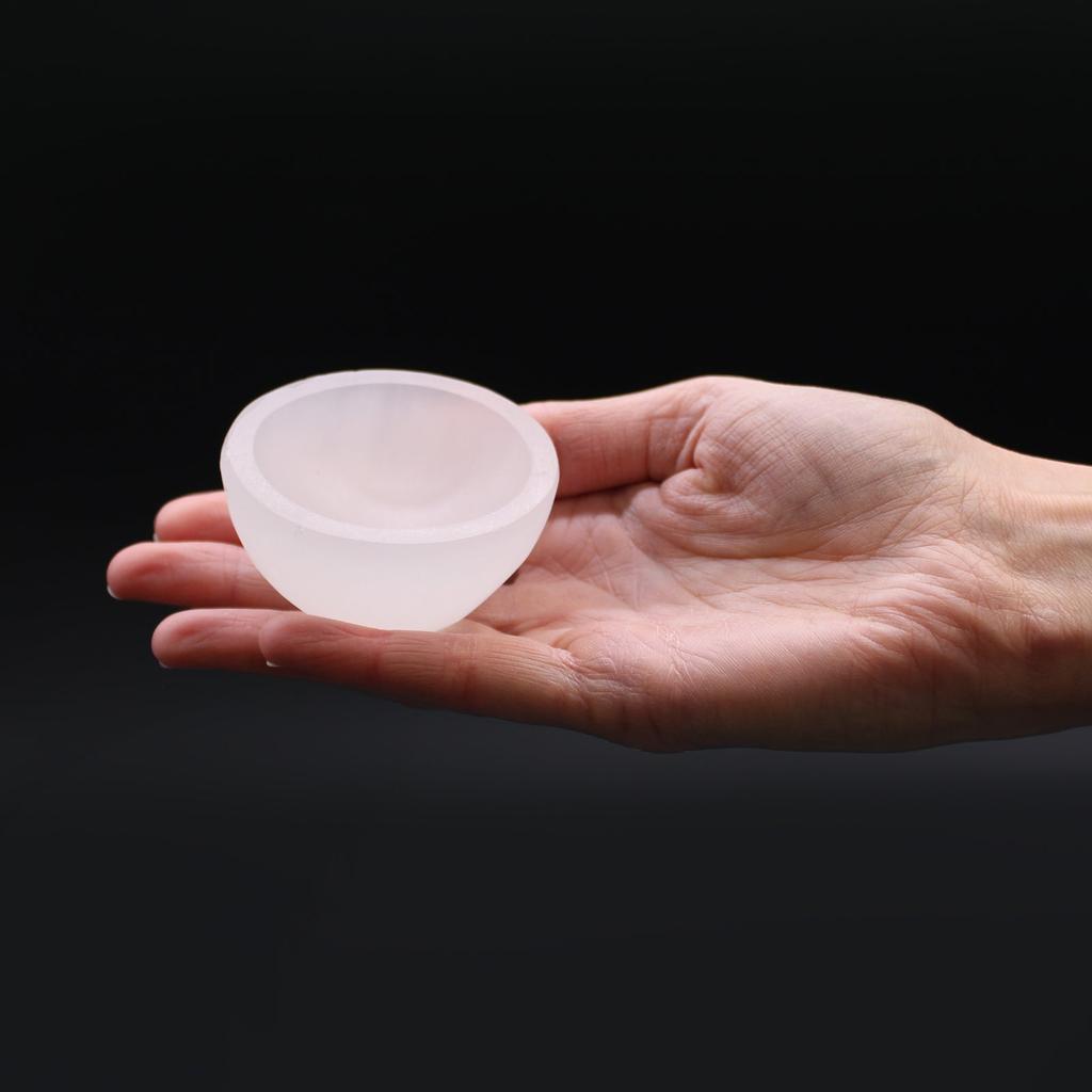 Selenite Round Bowl - 6 Cm