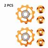 Sealed Bearing Bike Jockey Wheel Aluminum Zinc Zinc Alloy Bicycle Bearing for 2pcs Road Bike