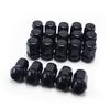 WELLVIE Radmutter M14 19HEX Schwarz für Zubehörtasche für Lexus Land und Auto Exterieur und Custom Parts Muttern, P1.5, Schwarz, 20-teiliges Set, Stahl, Räder,
