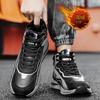 Autumn and winter new fleece thickened leather sneakers retro outdoor snow cold and windproof laces