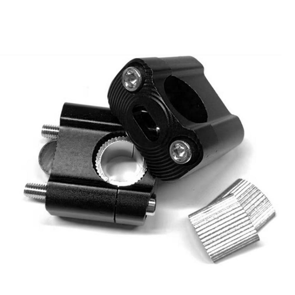 Black Handle Fat Bar Mount Clamps Riser 7/8" Handlebar for Dirt Bike Motocross