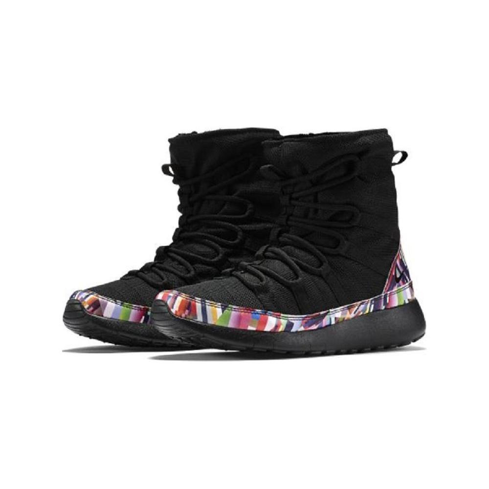 New Nike Roshe One Anti-Kick Warmth Knee-High Kids' Boots Black Children Aged 3-7 Years Old 807745-002