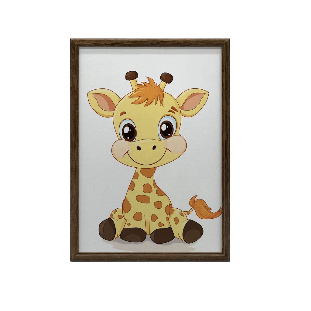 Żyrafka - Plakat Dekoracyjny Żyrafka - Plakat Dekoracyjny, 70X100 Cm, Bez Ramy, Papier Matowy 230 Gsm