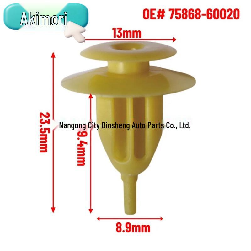 Compatible with 20PCS OE# 75868-60020 for Lexus, Toyota Land Cruiser, Prius, and Scion.