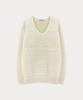 Sseomweeobeoteo Tope Wool V-Neck Knit - Cream