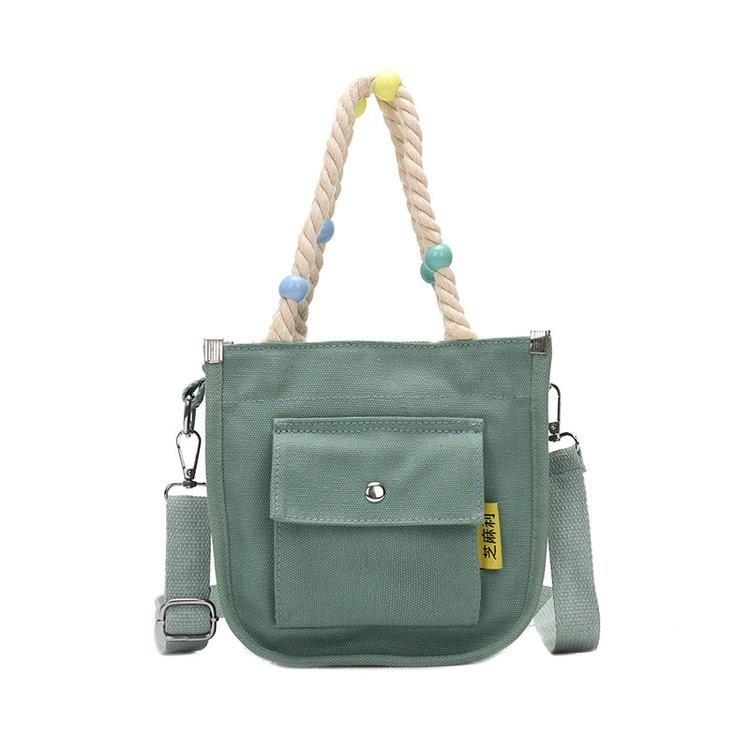 Stylish Black Canvas Shoulder Bag For Women With Large Capacity For Daily Use