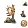 Animal Sculpture Clock for Tabletop Decor In Apartment Or Dining Room