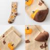 2 Pairs Soft Warm Mid-calf Socks Pumpkin Pattern Women's Stockings New Autumn Socks  Fall Costume