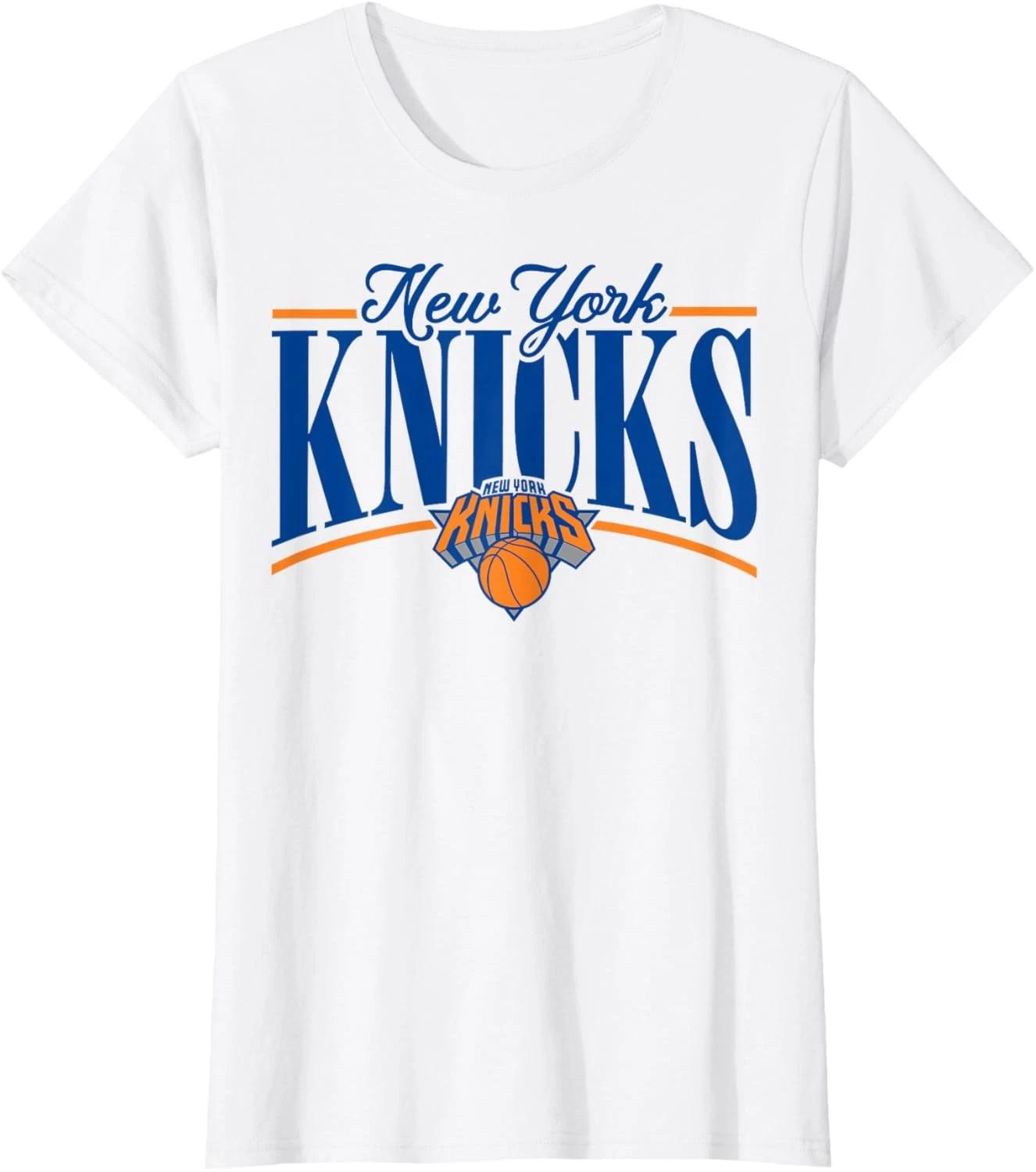 - New York Knicks Logo Arch Ladies Crewneck T-Shirt XS