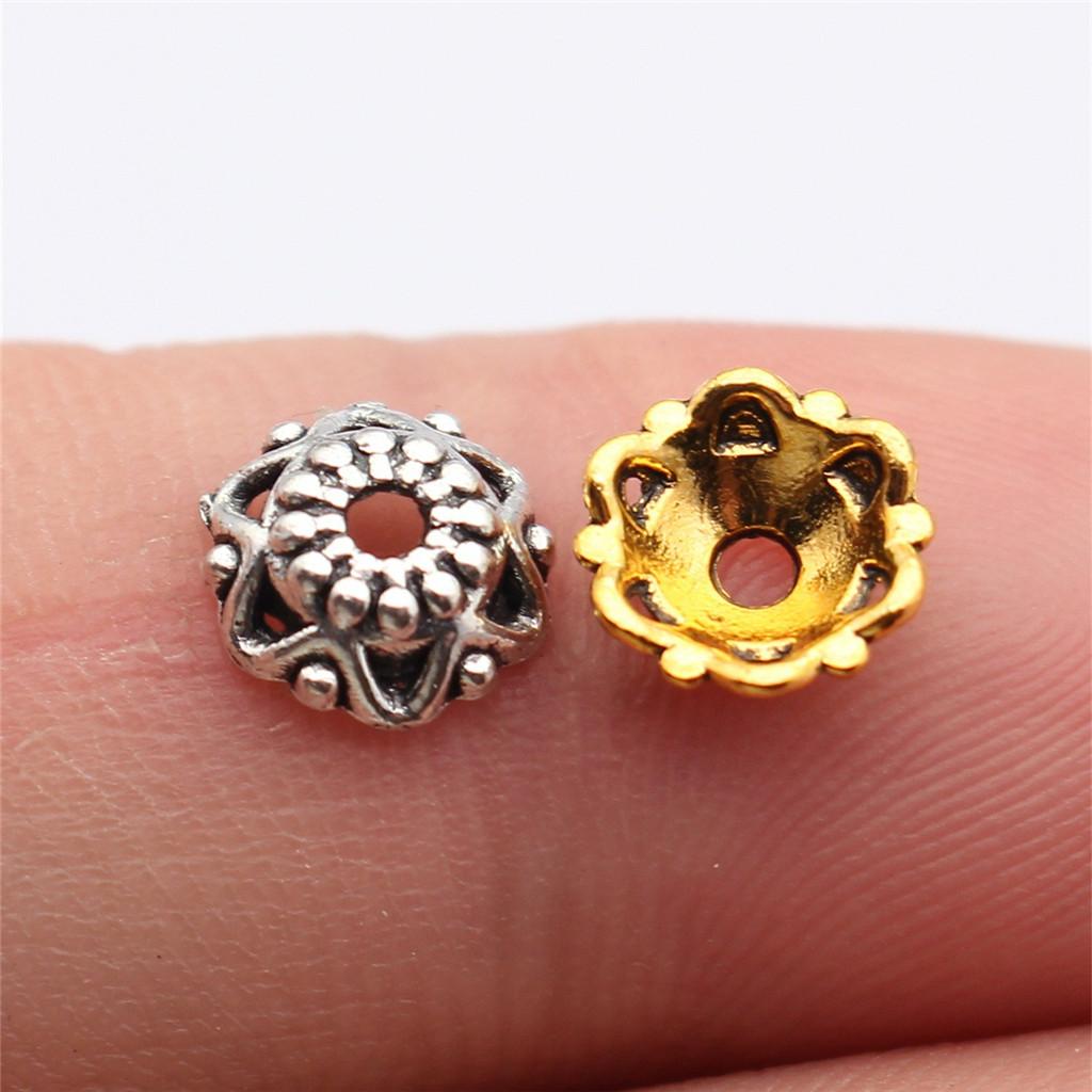 Small Bead Cap Spacer End Caps Antique Bronze Zinc Alloy Jewelry Making Craft Part As DIY Bead Cap