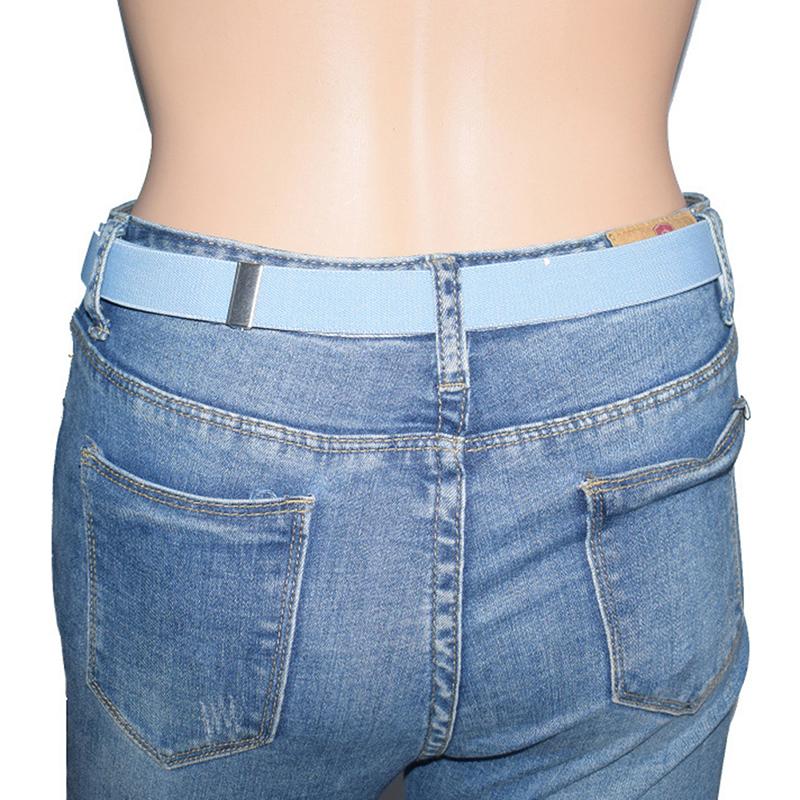 Unisex Buckle-Free Elastic Belts Invisible Belt For Jeans No Bulge Hassle Band