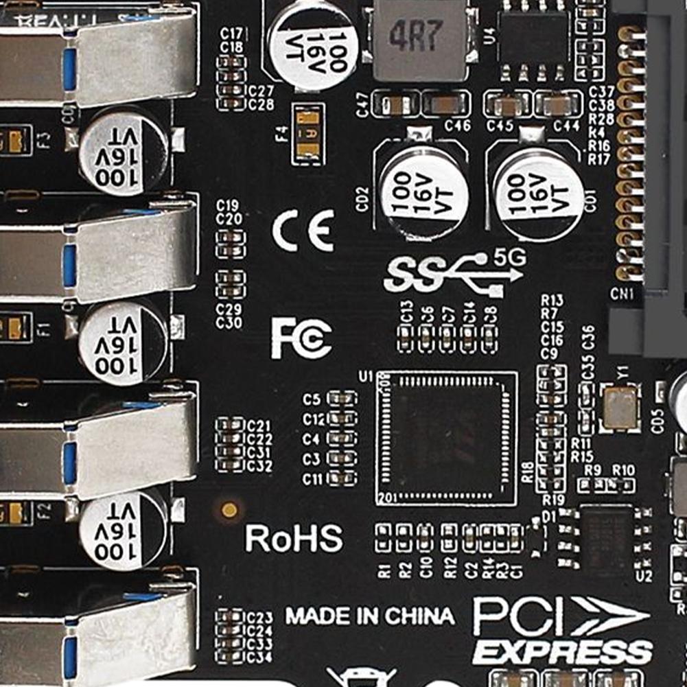 4 Port PCIe USB 3.0 HUB Adapter USB3 PCIe USB3.0 Controller 5Gbps USB 3.0 PCI Express Adapter Controller Converter for Computer