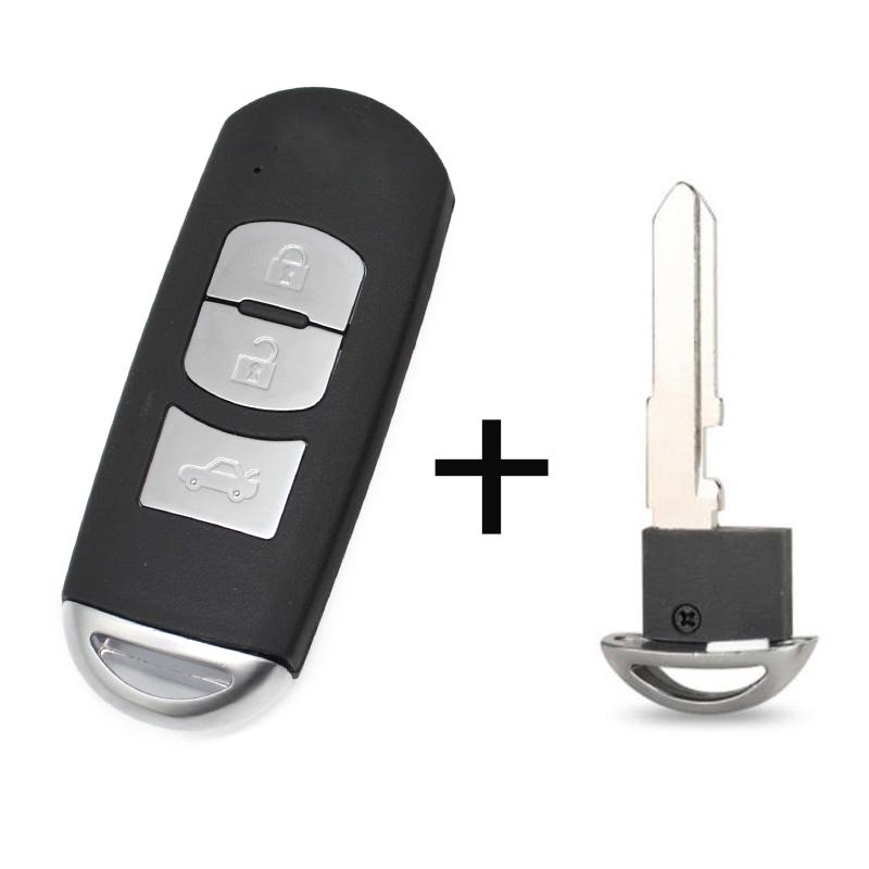 BZTOPKEYS Replacement smart car key shell for Mazda 3 6 CX-3 Axela CX-5 CX-7 Atenza Artz 2/3button Remote key Case Cover