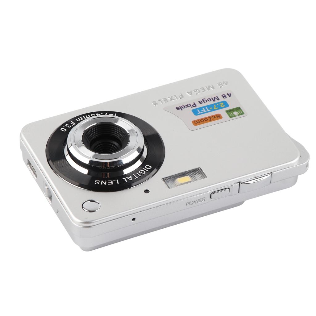 4K Digital Camera 48MP 2.7in LCD Display 8x Zoom Anti Shake Vlogging Camera for Photography Continuous Shooting