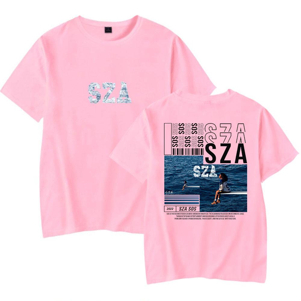 SZA SOS Tour Tee Rapper Album Merch Print Unisex Fashion Funny Casual HipHop Style Tshirt