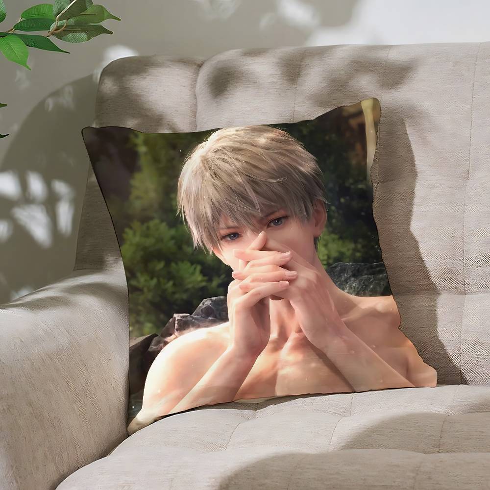 

Cute Savier LoveS And Deep Space Customizable Square Pillowcases Stylish And Soft Perfect For Beds Cars And Sofas 40x40 cm