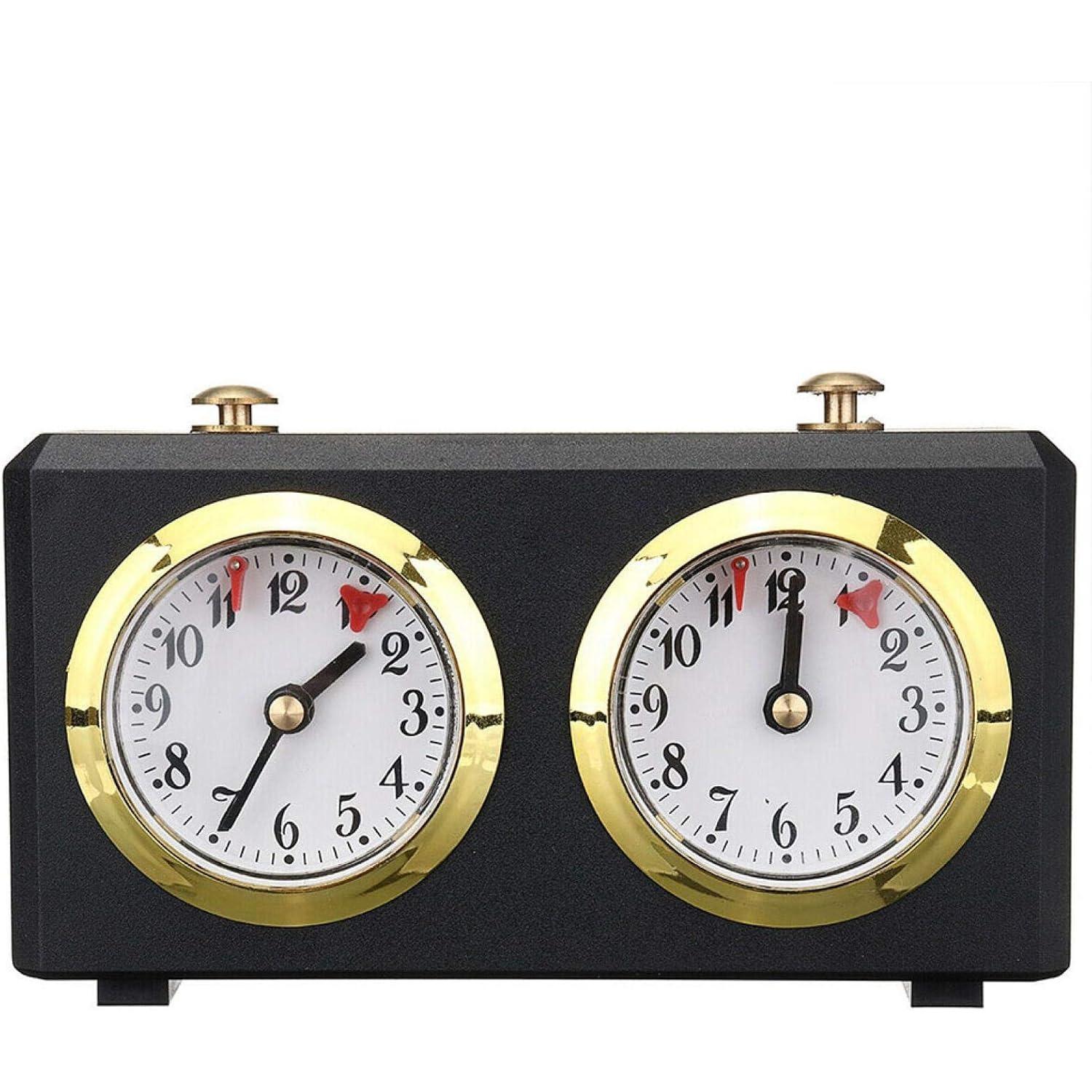Professional Competition Mechanical Analog Chess Clock - I-GO Count Up/Down Timer for International & Chinese Chess