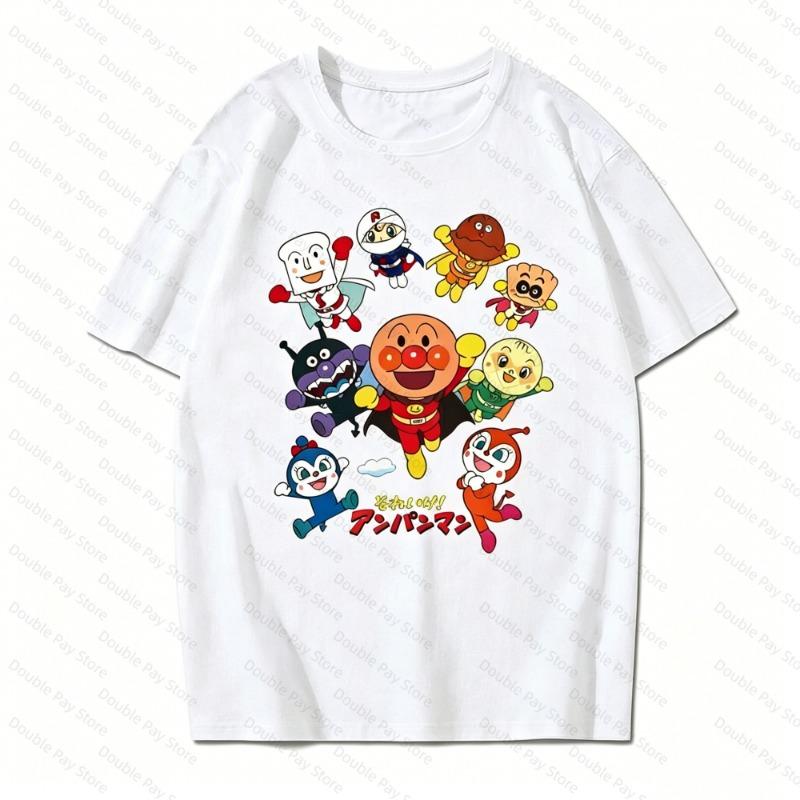 2026 Short Sleeve Tee Graphic A-Anpanmans Men T-shirt Cotton Woman t-shirts Gifts for Boyfriend Summer Tops Streetwear Vintage