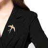 Spilla rondine in acciaio inossidabile per donna uomo Punk Geometrica Metallo Animale Spilla Pin Decorazione Completo Accessori Gioielli Regalo