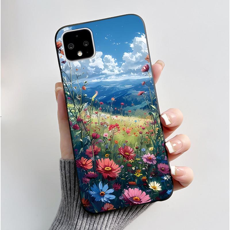 Casing For Google Pixel 4 / 4XL /4 XL Super-Thin Slim Case Aesthetic Luxury Cute Cool Boys Girls Black Matte Soft Silicone Cover