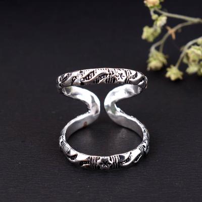 Powerful Arthritis Relief Silver Ring Adjustable 925 Sterling Silver Pain Comfort Jewelry for Daily Use