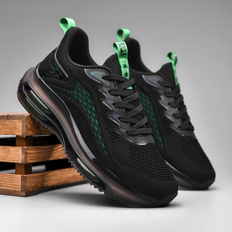 Fashion Sneakers Men New Fashionable Thick Soled Anti Slip Shock-absorbing Running Casual Sneakers Summer Mesh Shoes Zapatillas Hombre