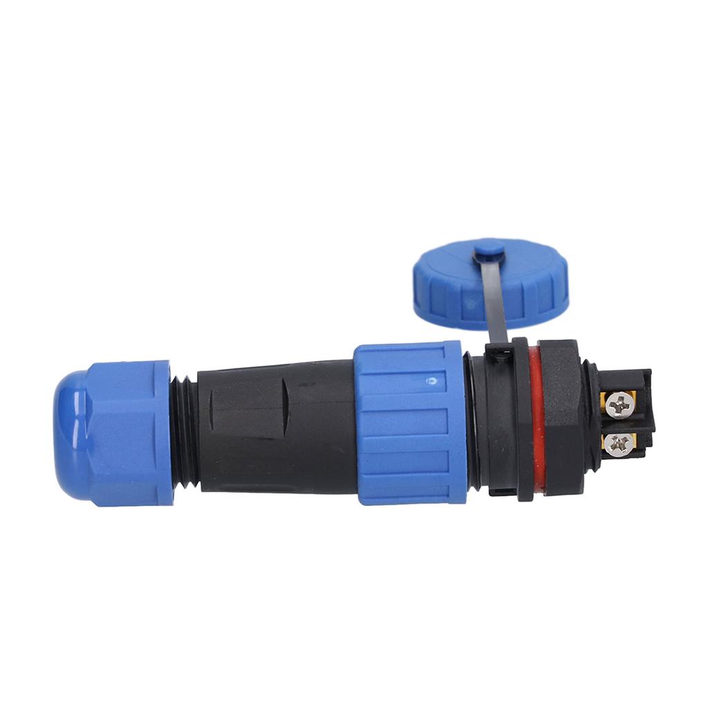 Aviation Socket Plug LP16 2Pin Sveisefri IP68 Vanntett 20A Hunn Han Kabelkontakt