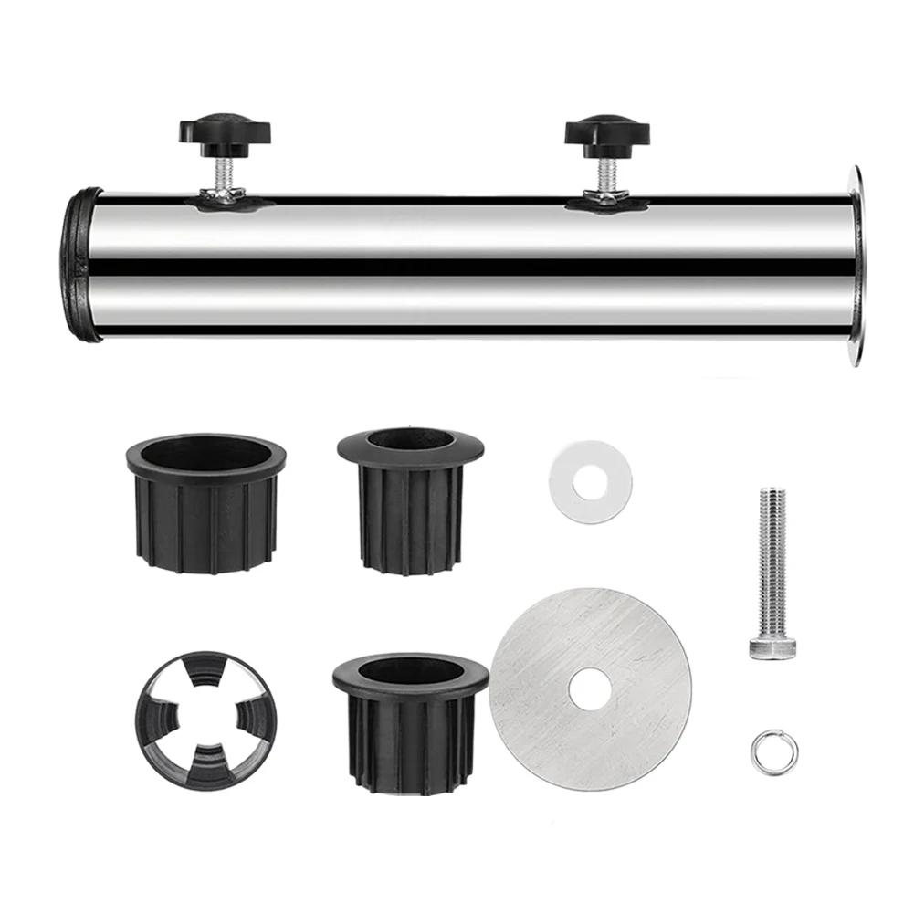 Stainless Steel Umbrella Stand Tube Sleeve for Outdoor Patio Deck Base Support Pipe Stable and Weather Resistant