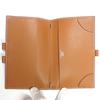 Used [HERMES] Hermes Notebook Cover J Engraved 2006 Agenda Brown Leather Used Pawnshop