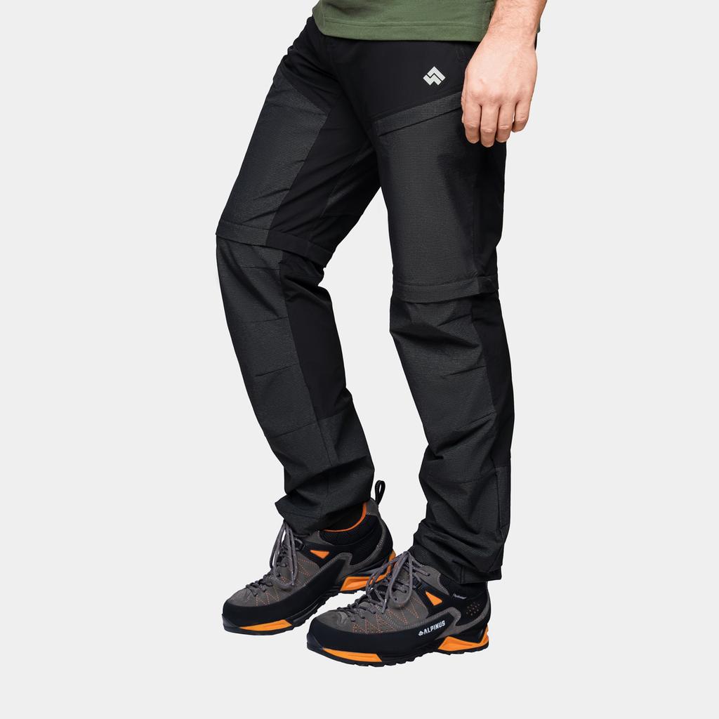 Men' Trekking Trousers With Detachable Legs Alpinus Gisarak Black Su11928 Size