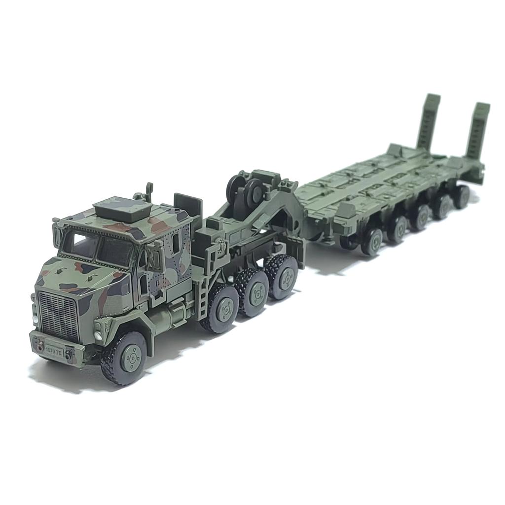Green M1070 1/72 Scale Military Transport Vehicle ABS Plastic Vehicle Model Kit – DIY Assembly Child Toy Christmas Gift