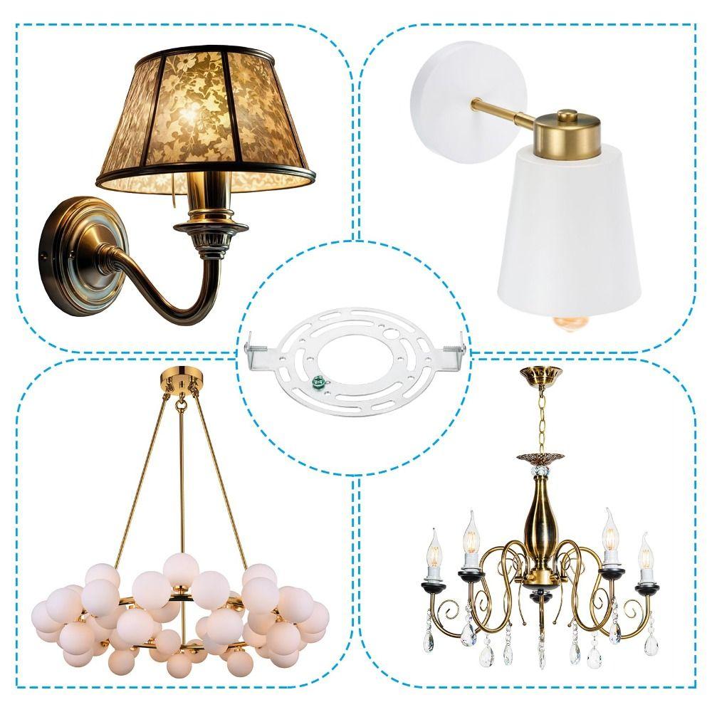 115 Mm Light Fixture Mounting Bracket Round Shape with Screw Light Crossbar 4.5 Inch Durable Universal Mounting Kit Wall Lights