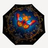1pc Butterfly Mandala Automatic Umbrella - Automatic Opening And Closing, Sturdy Iron Frame, Formal Occasions Yy251018150